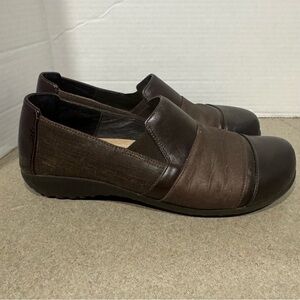 Naot Women’s Miro Brown Leather Flats Size EU 41/US 10